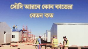 সৌদি আরবে কাজ 